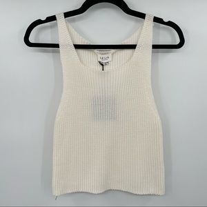 NEW! Le Lis Off White Crocheted Tank Top